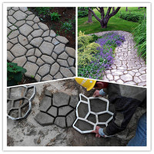プレキャストされた庭道の具体的な形態、連結の具体的な飛石型